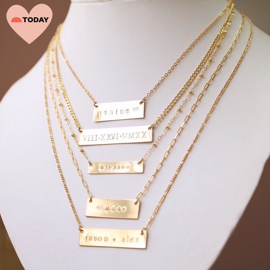 Make It Personal Plate Necklace