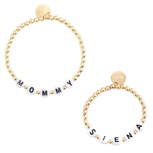 Bracelet | Block letter Customizable Wrist Reminders - The Callaway  Collection